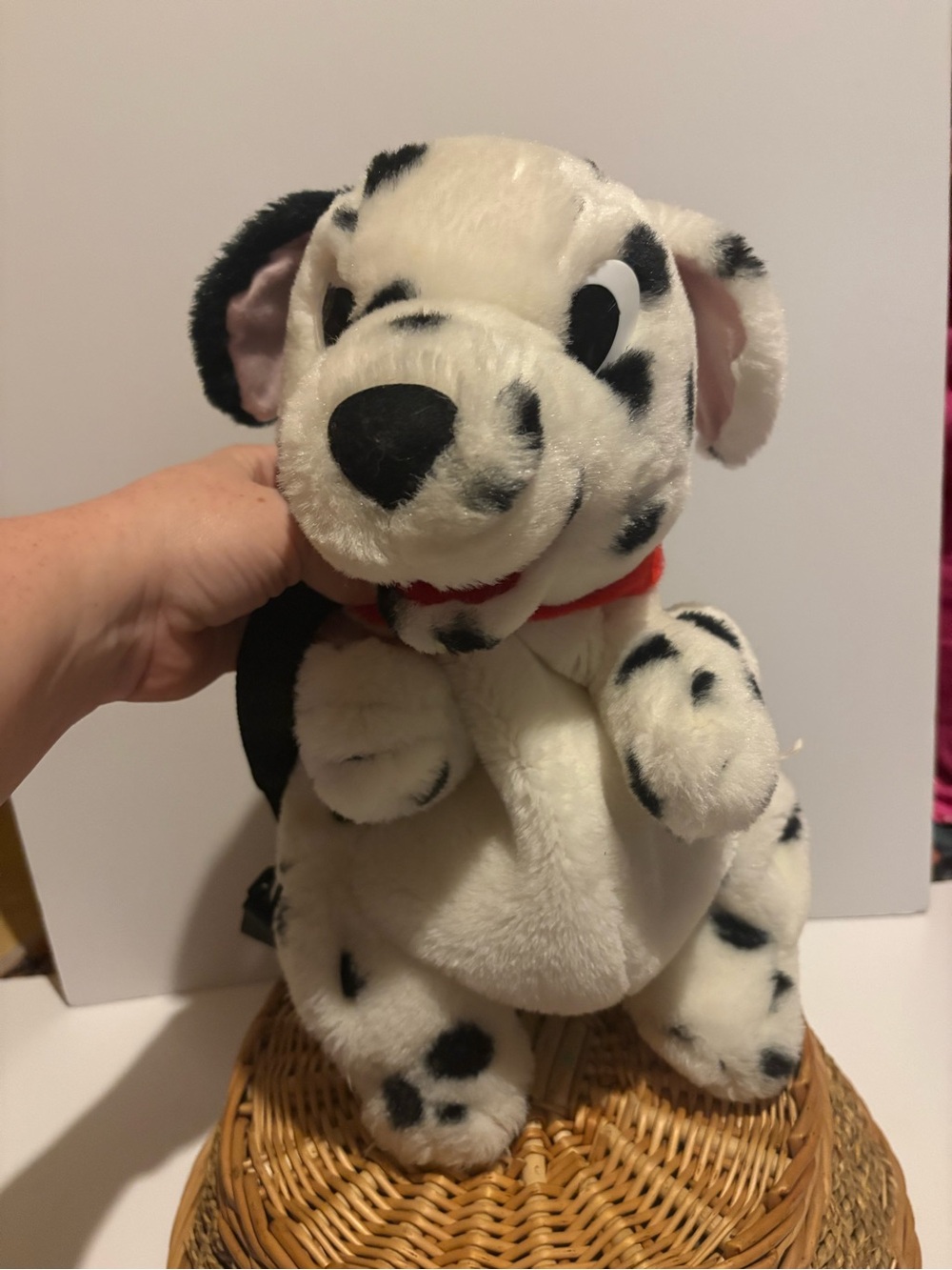 Vintage Disney 101 Dalmatians Plush Backpack Puppy Kids Bag